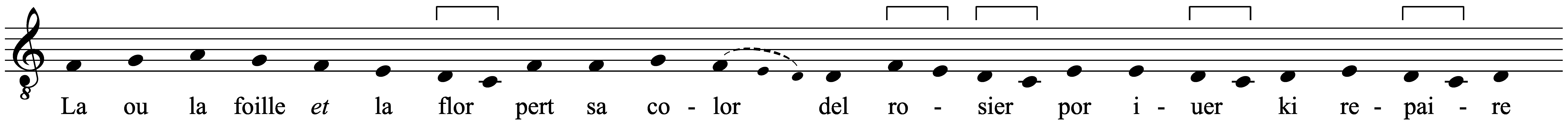 Work musical notation